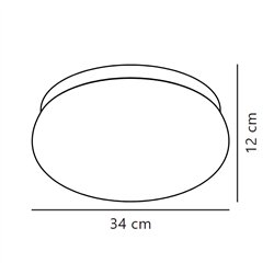 Nordlux Foam 34 [IP44] lámpara de techo