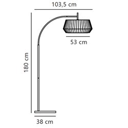 Nordlux Dicte 21 lámpara de piso