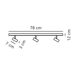 Nordlux Omari 3 3-step-Dim - 3 lámpara de techo
