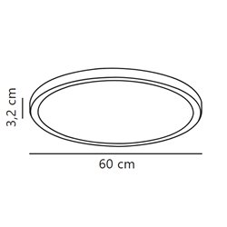 Nordlux Oja 60 3-step Dim lámpara de techo