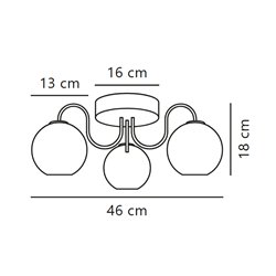 Nordlux Franca 13 lámpara de techo