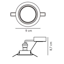 Nordlux Triton [IP23] 3-kit lugar empotrado