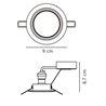 Nordlux Triton [IP23] 3-kit lugar empotrado