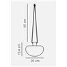 Nordlux Sponge 20 [IP65] 3-step Dim Battery lámpara de suspensión - Outdoor