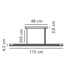 Nordlux Skylar 115 3-Step-Dim lámpara de suspensión