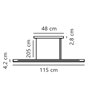 Nordlux Skylar 115 3-Step-Dim lámpara de suspensión