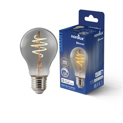 Nordlux A60 Smart Filament ahumado Deco espiral