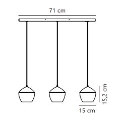 Nordlux Orbiform 15 lámpara de suspensión