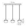 Nordlux Orbiform 15 lámpara de suspensión