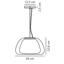 Nordlux Jelly 39 lámpara de suspensión