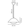 Nordlux Freya 35 lámpara de suspensión