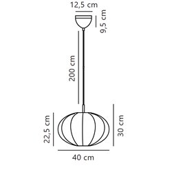 Nordlux Aeron 40 lámpara de suspensión