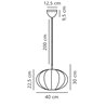 Nordlux Aeron 40 lámpara de suspensión