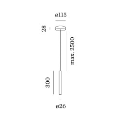 Wever & Ducré MATCH CEILING SUSP 3.0 LED lámpara de suspensión - Outlet