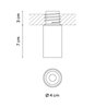 Vibia Bind solo Downlight Ø 4 cm x 7 cm Medium - 6664 lugar empotrado