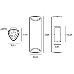 Jacco Maris Clark LED 30cm muurlamp