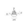 Wever & Ducré DEEP IP65 RECESSED 1.0 LED blade springs Inbouwlamp