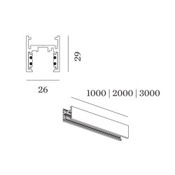 Wever & Ducré Track Profile 2M Strex System | Surface/Suspended