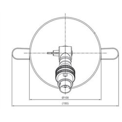 Tekna NAUTIC LILLEY RECESSED SPOT lámpara de techo