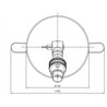 Tekna NAUTIC LILLEY RECESSED SPOT lámpara de techo
