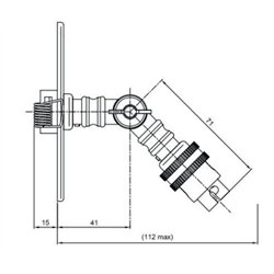 Tekna NAUTIC LILLEY RECESSED SPOT lámpara de techo