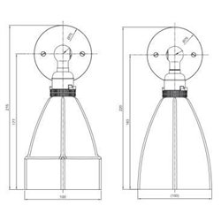 Tekna NAUTIC STIFFKEY BOBECHE lámpara de pared