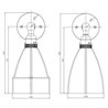 Tekna NAUTIC STIFFKEY BOBECHE lámpara de pared