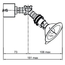 Tekna NAUTIC LILLEY SPOT ON RAIL 3 - LED (600MM) lámpara de techo