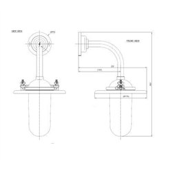Tekna NAUTIC Butterfly 90° lámpara de pared