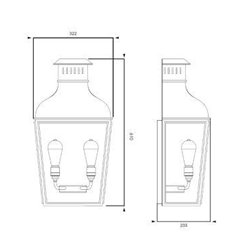 Tekna NAUTIC Montrose City lámpara de pared
