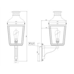 Tekna NAUTIC Montrose Small on bracket lámpara de pared