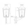 Tekna NAUTIC Montrose Small on bracket lámpara de pared