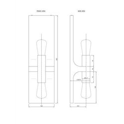 Tekna ARTON Walcott Twin lámpara de pared