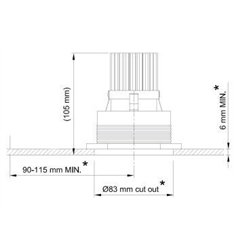 Tekna FLATSPOT 1 - TRIMLESS CITIZEN lugar empotrado