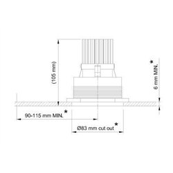Tekna FLATSPOT 1 - TRIMLESS XICATO lugar empotrado