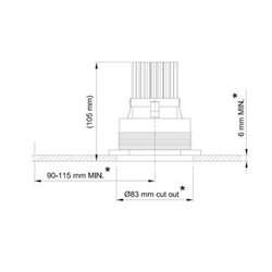 Tekna FLATSPOT 1 - TRIMLESS 12V LED lugar empotrado