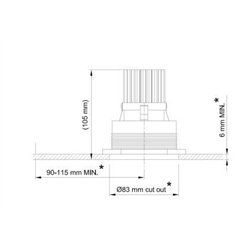 Tekna FLATSPOT 2 - TRIMLESS 12V LED lugar empotrado