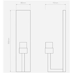 Astro Riva 350 lámpara de pared