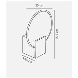 Nordlux Hester [IP44] 3-step Dim lámpara de pared