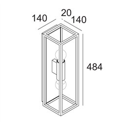 Delta Light MONTUR L O E27 lámpara de pared