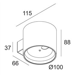 Delta Light ORBIT LED DIM8 lámpara de pared