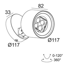 Delta Light FRAX S LINEAR V Lámpara de piso / Lámpara de pared