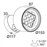Delta Light FRAX M HONEYCOMB Lámpara de piso / Lámpara de pared