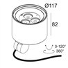 Delta Light FRAX SB SUPERSPOT Lámpara de piso / Lámpara de pared
