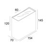 Delta Light NOCTA SQ155 2VWFL lámpara de pared
