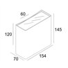 Delta Light NOCTA SQ155 VWFL lámpara de pared