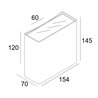 Delta Light NOCTA SQ155 WFL lámpara de pared