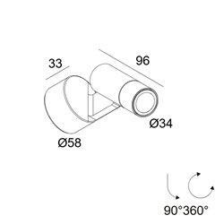Delta Light SPIX S 24V lámpara de pared