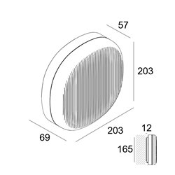 Delta Light Nebbia 20 PDS DIM8 Lámpara de pared