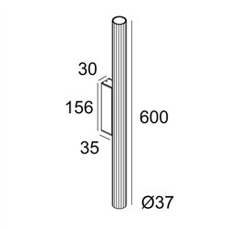 Delta Light HEDRA 39 W 60 DOWN-UP lámpara de pared